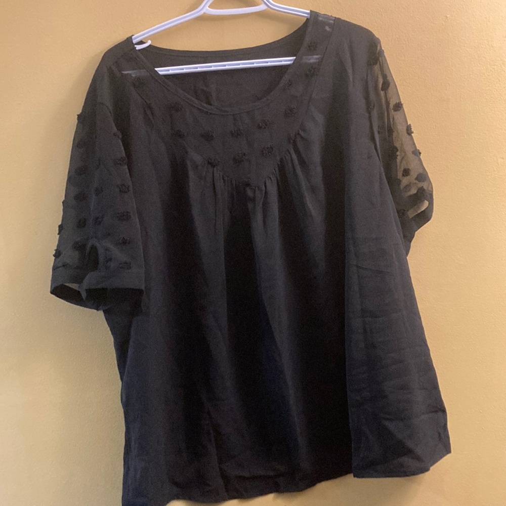 Shein black blouse